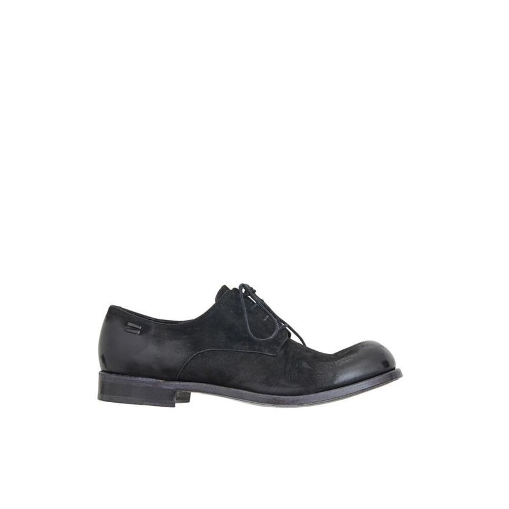 THE LAST CONSPIRACY Men's Leather Derby Shoes Men BLACK Sneakers